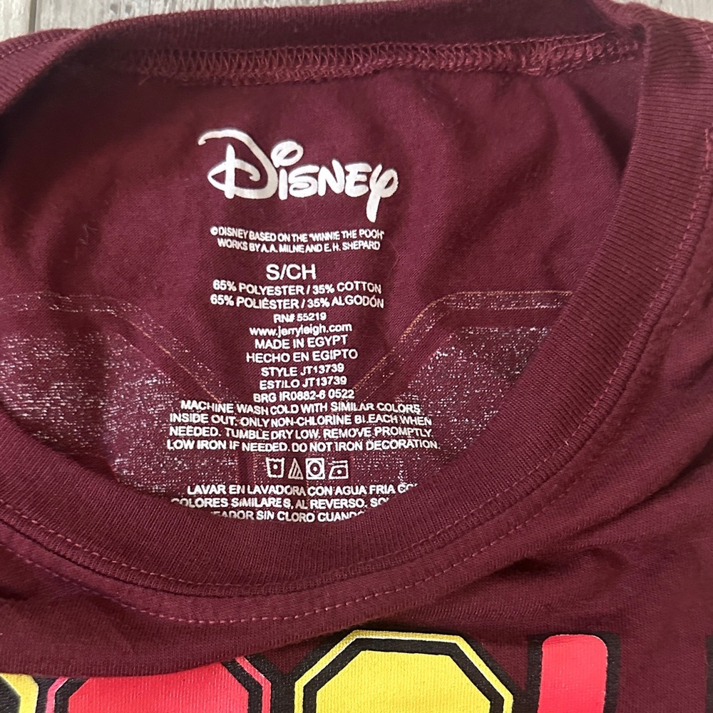 Disney Junior’s Winnie the Pooh Burgundy T-Shirt - Picture 4 of 7